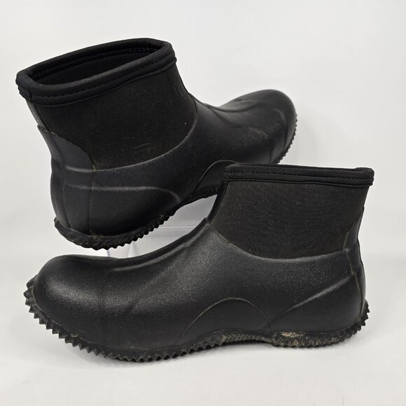 Red Head Brand Co. Low Black Mallard Rubber/Neoprene Slip-On Boots Men’s Size 9 - Picture 2 of 10